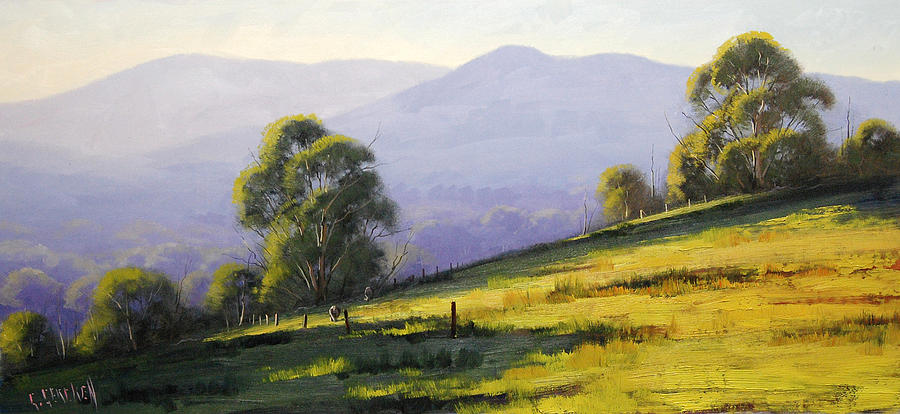 Tree Painting - Australian Landscape by Graham Gercken