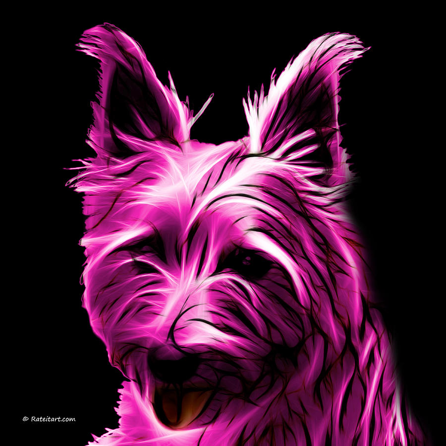 Australian Terrier Pop Art - Magenta Digital Art by James Ahn