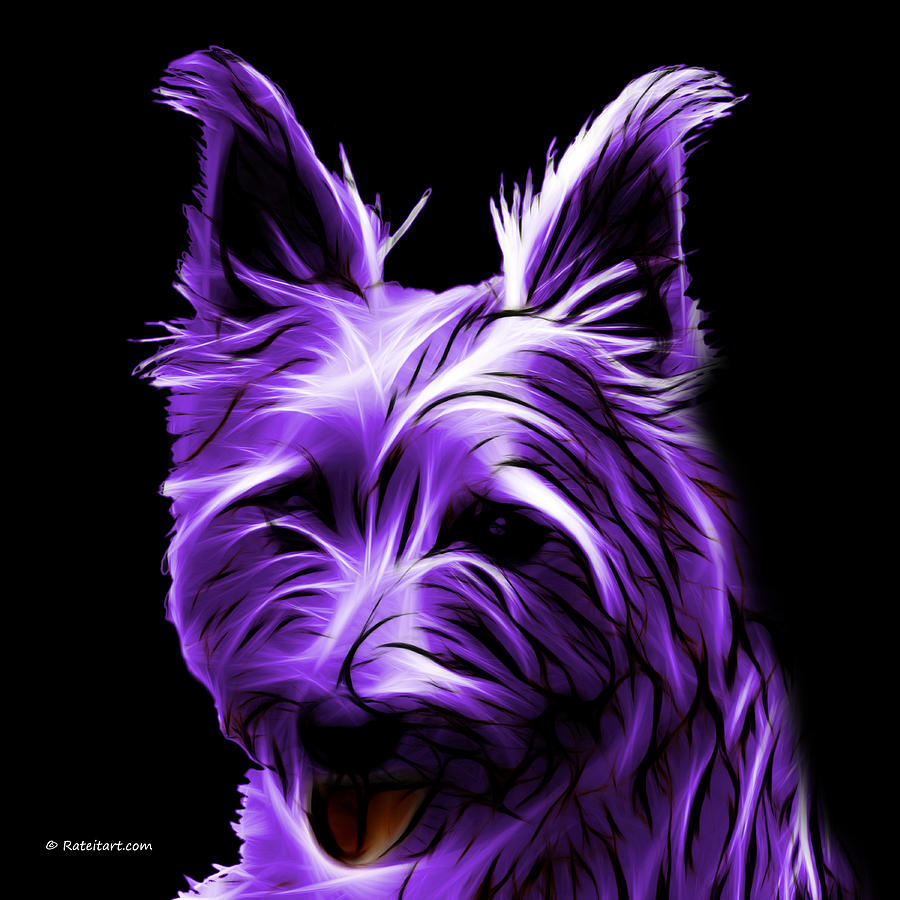 Australian Terrier Pop Art - Violet Digital Art by James Ahn