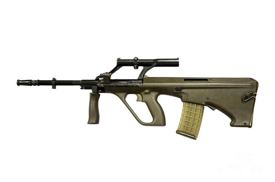 Austrian 5.56mm Steyr Aug Assault Rifle Photograph by Andrew Chittock