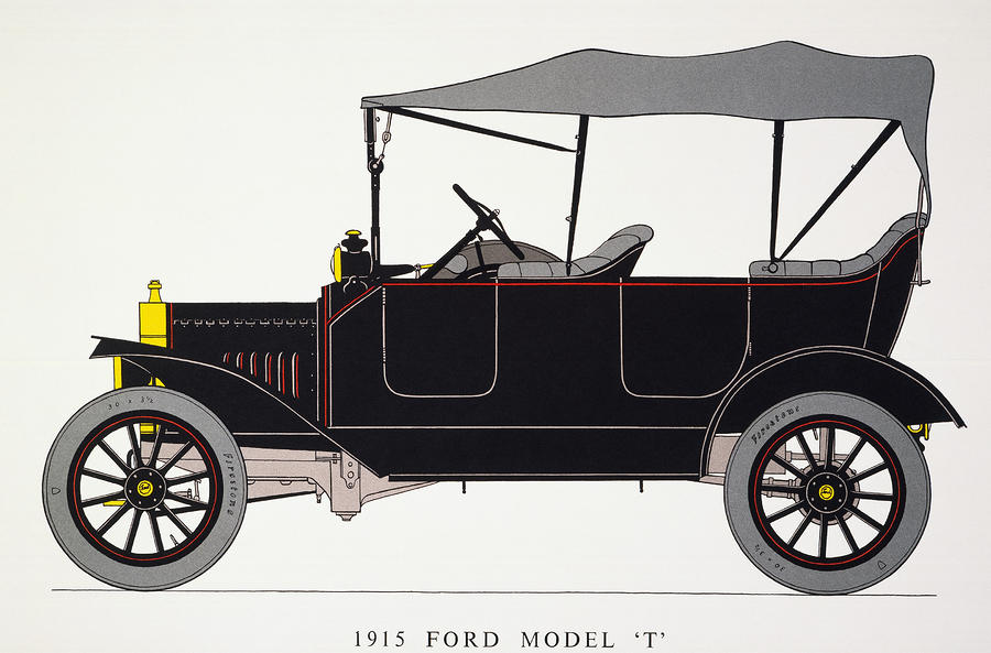 Auto: Model T Ford, 1915 Photograph by Granger