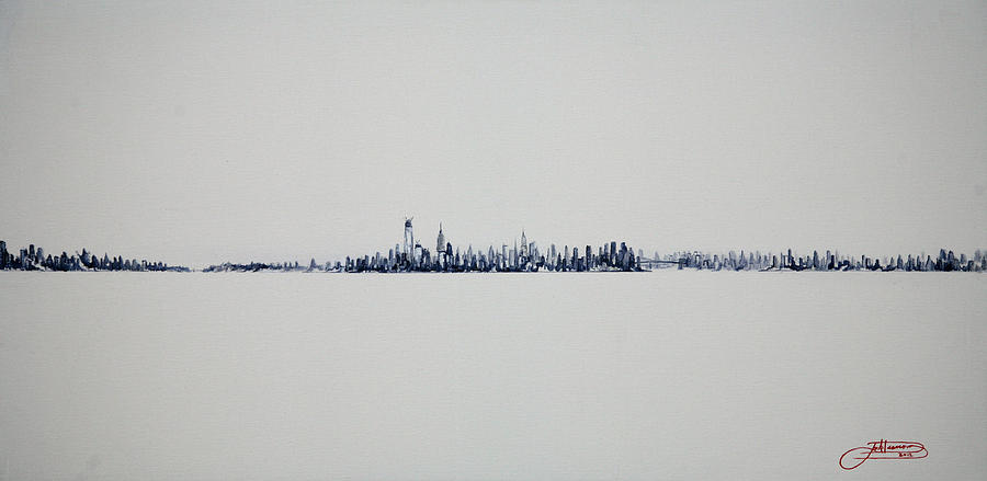Autum Skyline Painting by Jack Diamond
