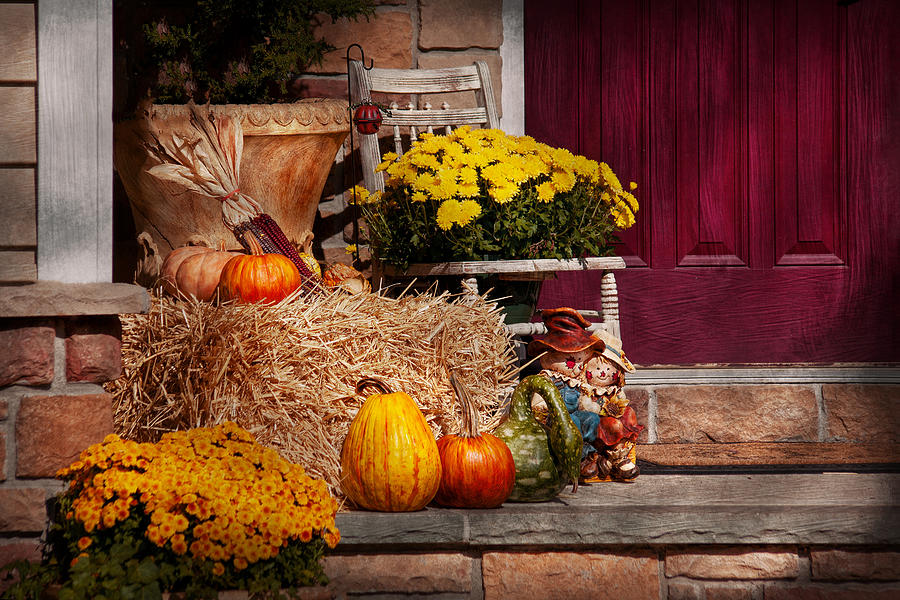 Autumn - Gourd - Autumn Preparations Photograph by Mike Savad