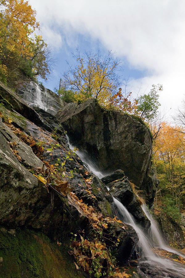 Autumn at Apple Orchard Falls Photograph by Alan Raasch