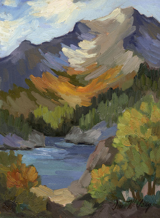 Mountain Painting - Autumn at South Lake by Diane McClary