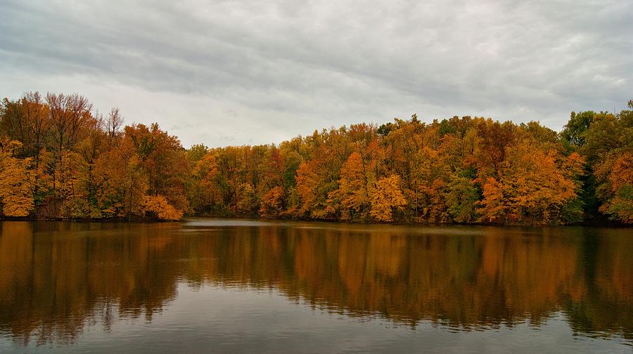 Autumn at the Lake Photograph by Sandy Keeton