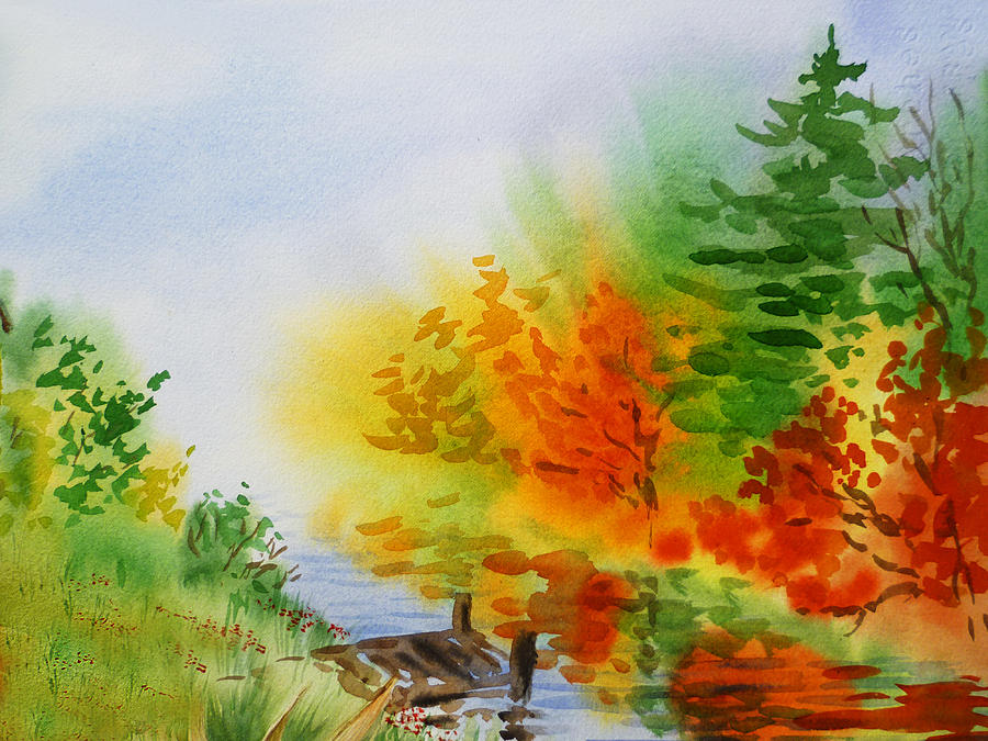 Autumn Burst Of Fall Impressionism by Irina Sztukowski