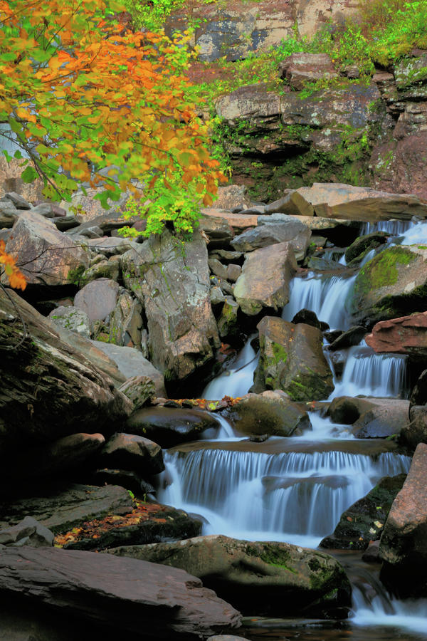 Autumn Cascade Photograph by Rick Berk - Fine Art America