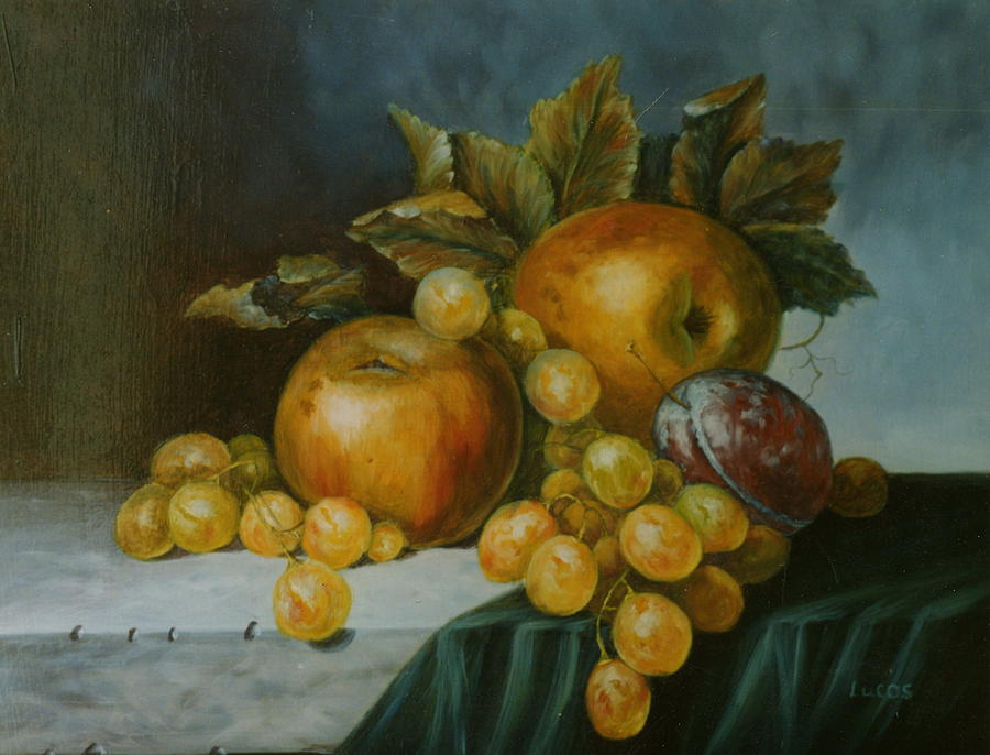 Still Life Painting - Autumn composition 3 by Erika Lukacs