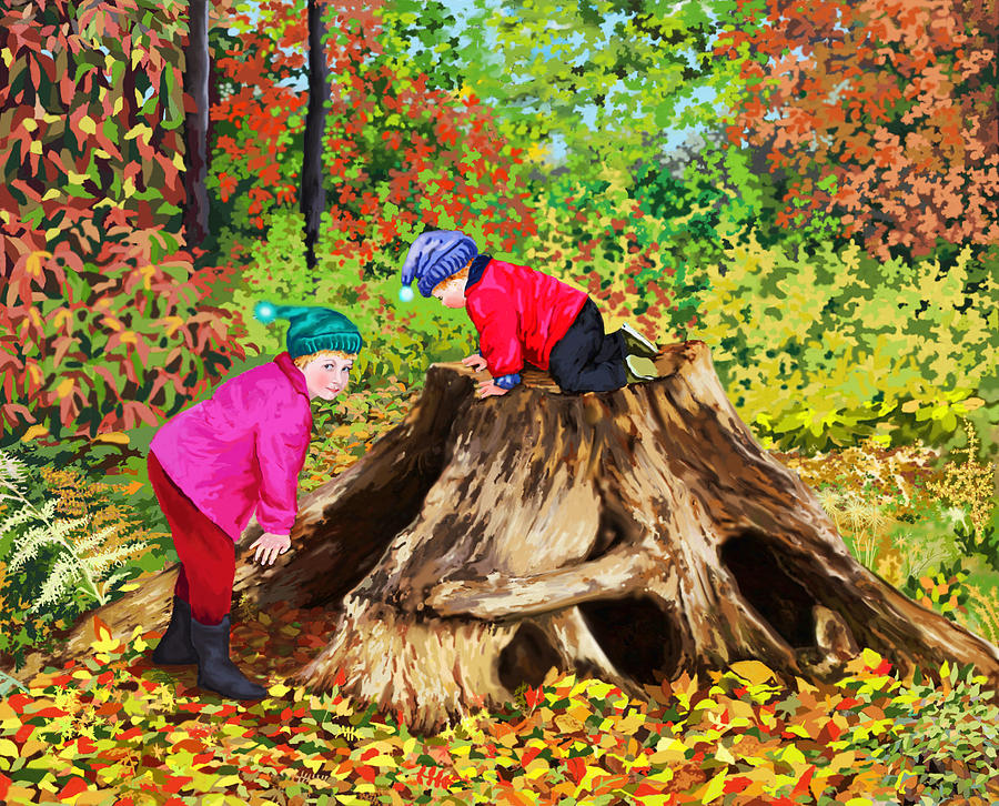 Autumn day Digital Art by  Svetlana Nassyrov