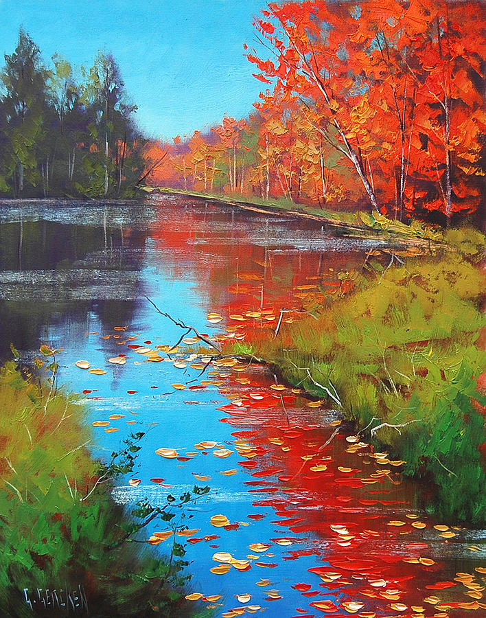 Fall Painting - Autumn Fire by Graham Gercken