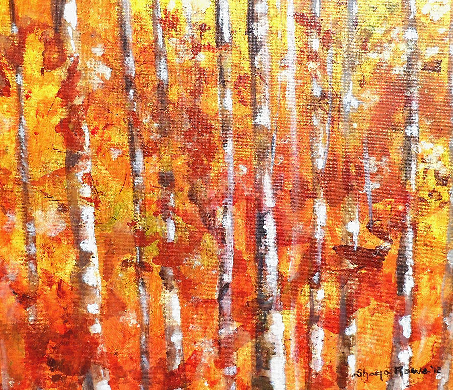 Autumn Forest Painting by Shana Rowe Jackson