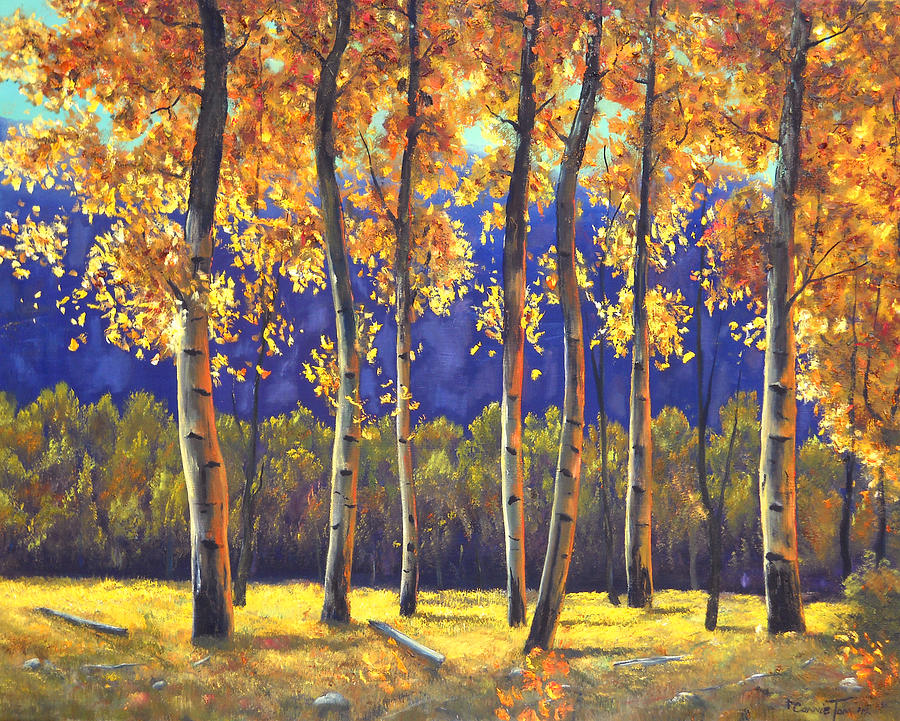 Autumn Glow Painting by Connie Tom - Fine Art America