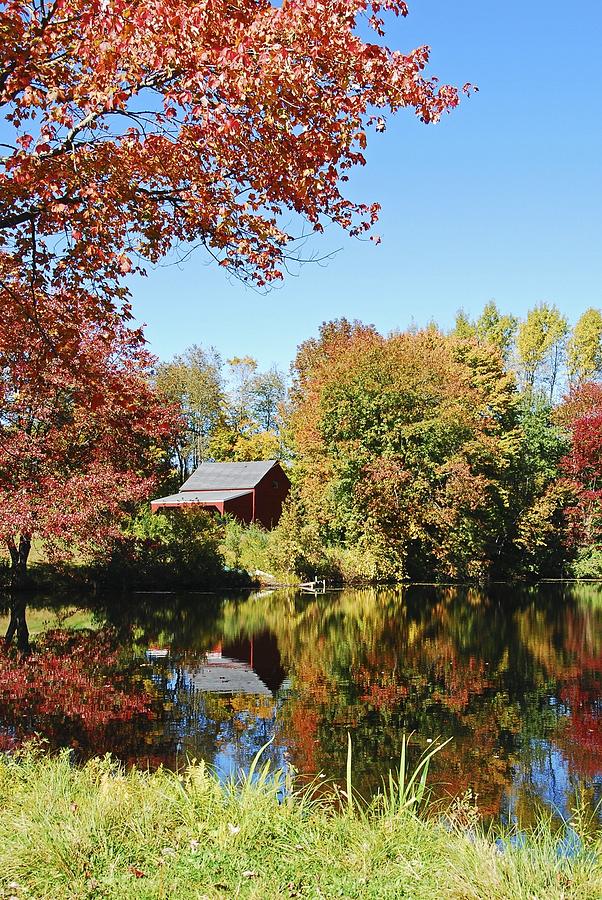 Barn Photograph - Autumn In Connecticut by Ryan Louis Maccione