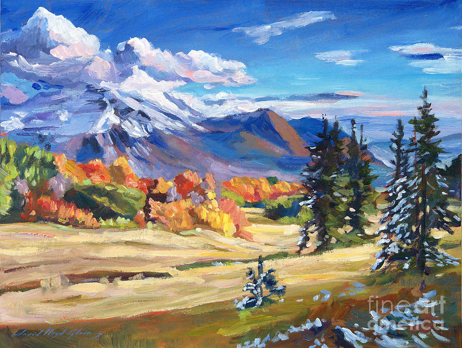 Nature Painting - Autumn In The Foothills by David Lloyd Glover