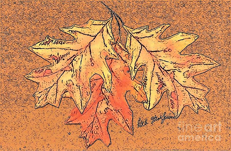 Autumn Leaves Painting by Deb Stroh-Larson