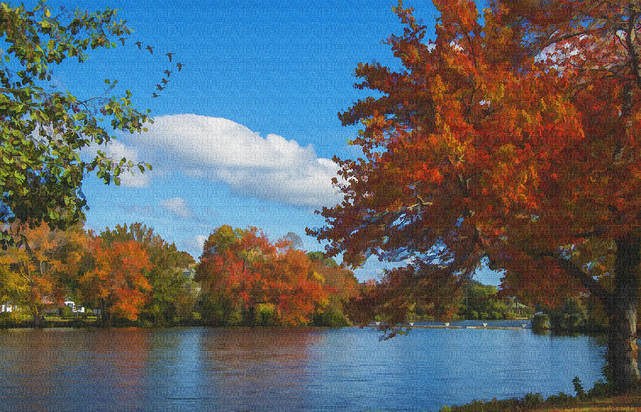 Autumn On Canvas Photograph by Cathy Kovarik