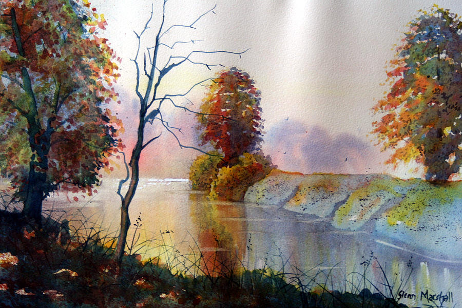 Autumn on the Ouse Painting by Glenn Marshall