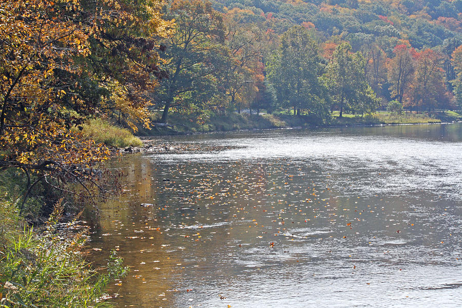 Autumn River Photograph - Autumn On The River by Darlene Bell Autumn River Photograph - Autumn On The River by Darlene Bell