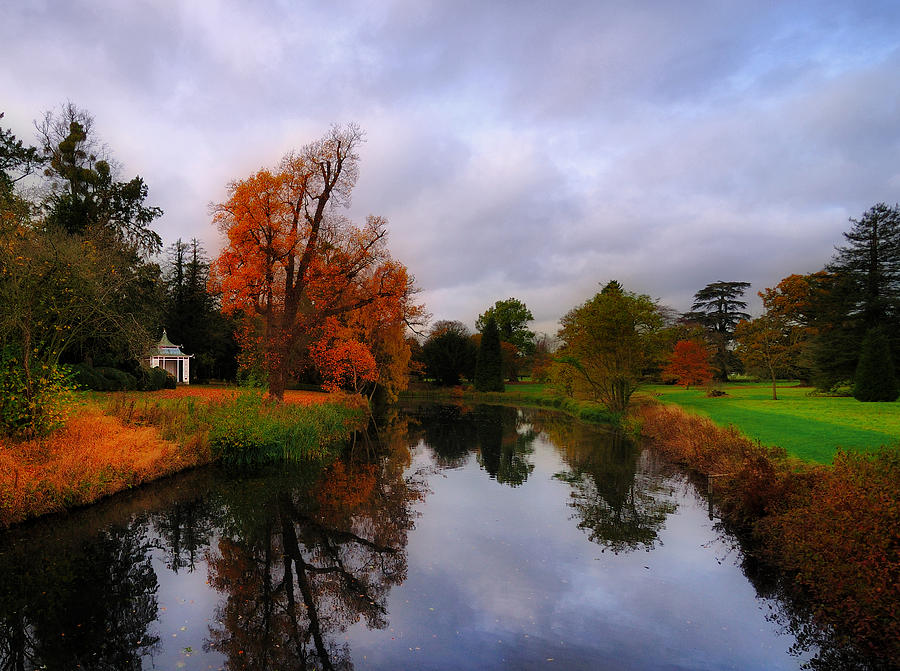 Autumn Reflections at Wrest Park Photograph by Bel Menpes