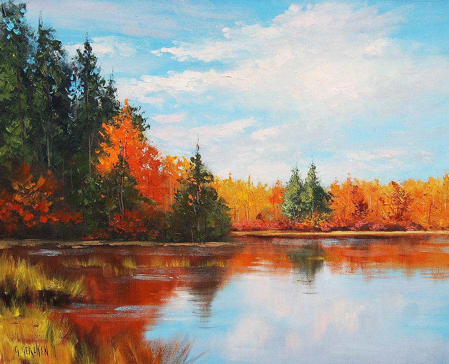 Fall Painting - Autumn Reflections by Graham Gercken