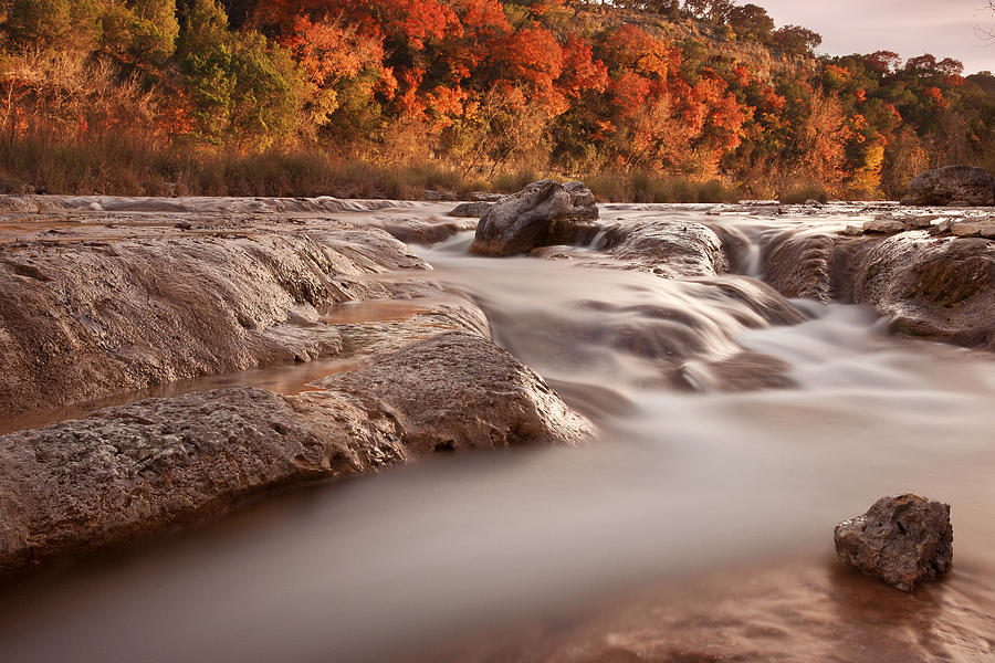 Nature Photograph - Autumn River Rapids 3 by Paul Huchton