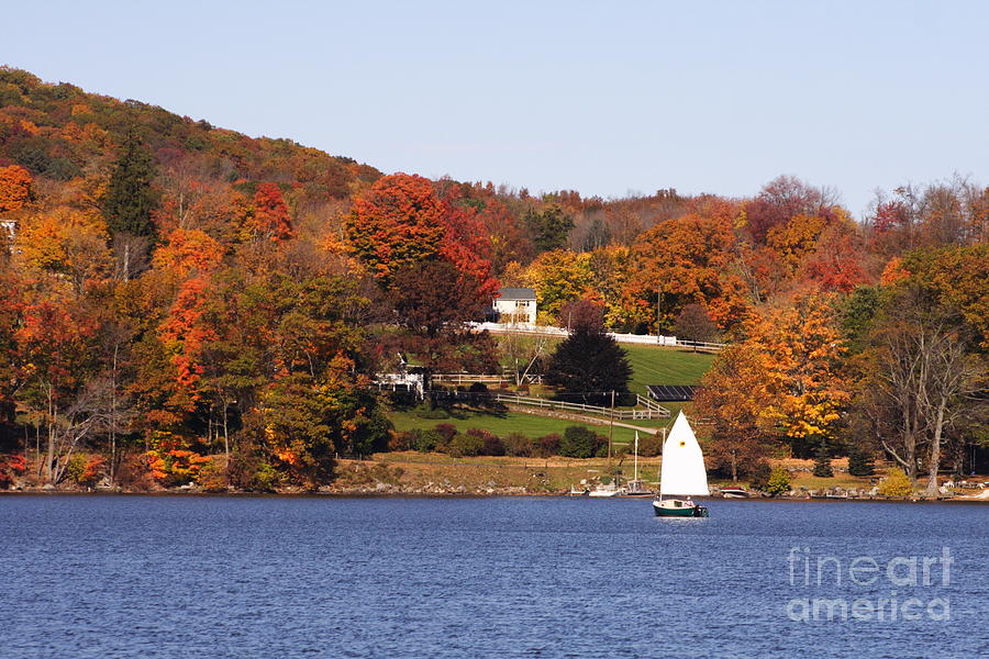Autumn Sail Photograph by B Rossitto