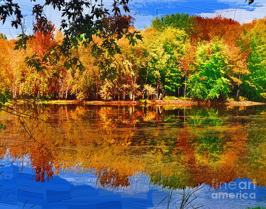 Autumn Serenity Painted Painting by Diane E Berry