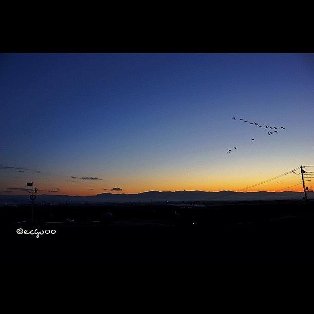 Sunset Photograph - Autumn Sky #igersjp_ #54 by Kimihiro Ecchie