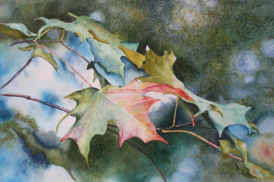 Autumn Sparkle Painting by Patsy Sharpe
