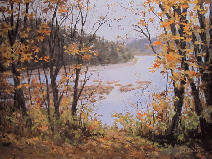 Autumn Splash Painting by Karen Ilari