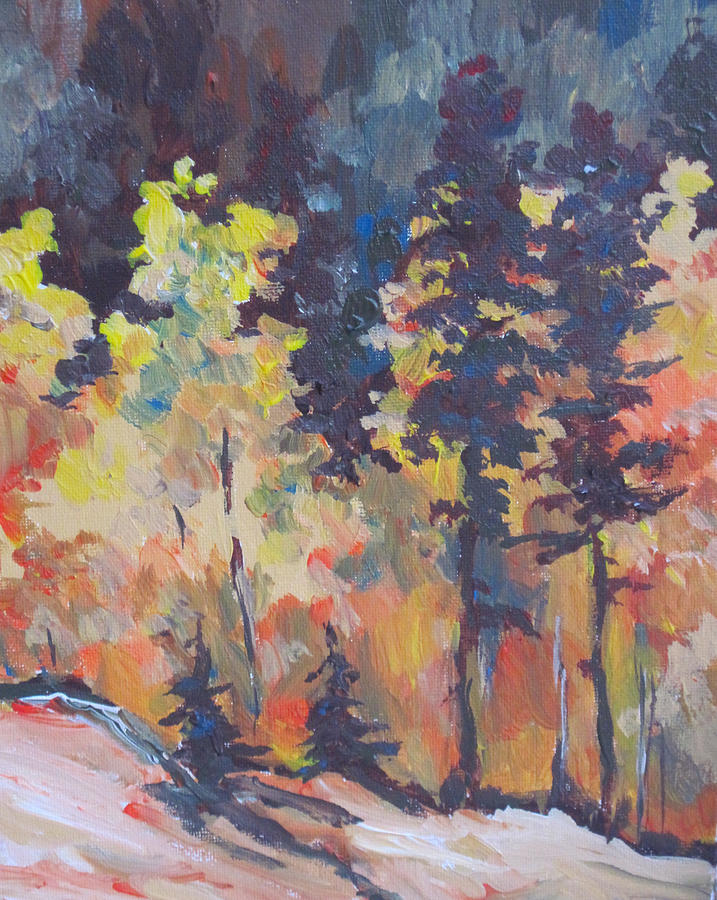 Autumn Splendor Painting by Sandy Tracey