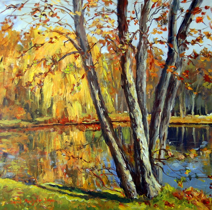 Autumn Sunlight Painting by Ingrid Dohm