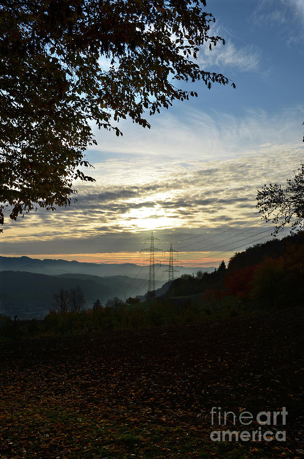 Autumn Sunset 3 Photograph by Bruno Santoro