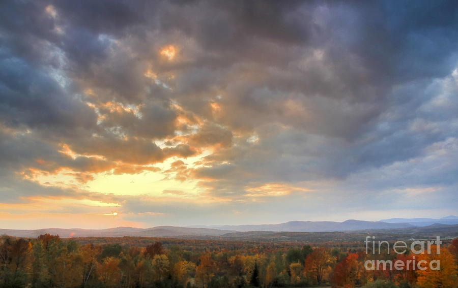 Autumn Sunset Photograph by Brenda Giasson