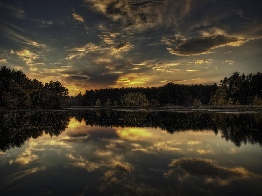 Autumn Sunset Photograph by Thomas Young