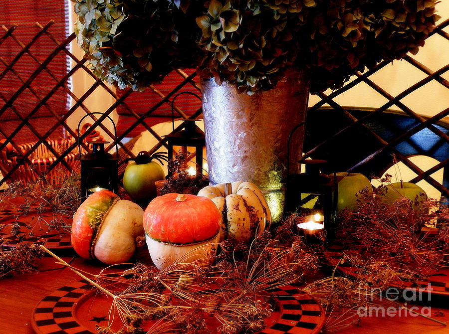Fall Photograph - Autumn Table  2 by Tatyana Searcy