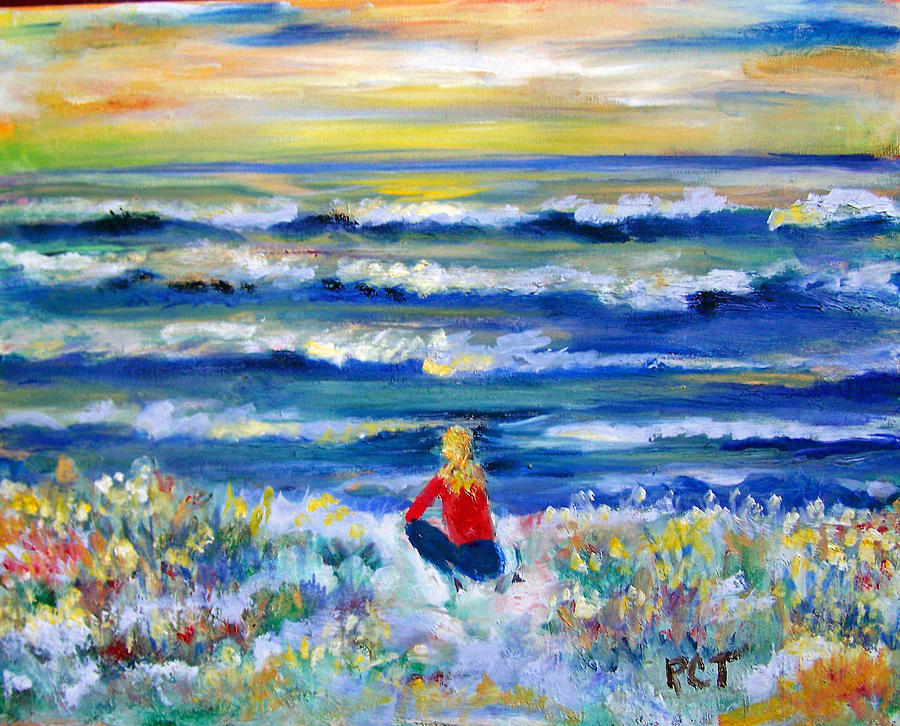 Tide Painting - Autumn Tide by Patricia Clark Taylor