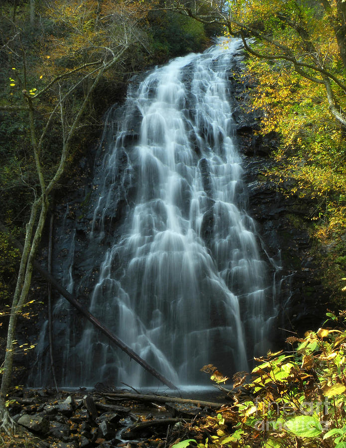 Autumn Waterfall Photograph by Deborah Smith
