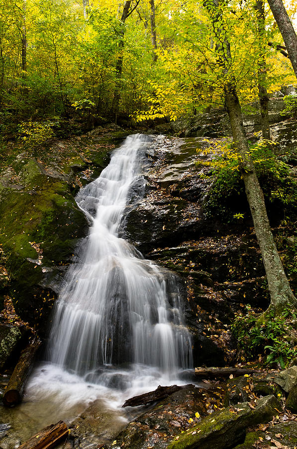 Autumn Waterfall Photograph by Lori Coleman