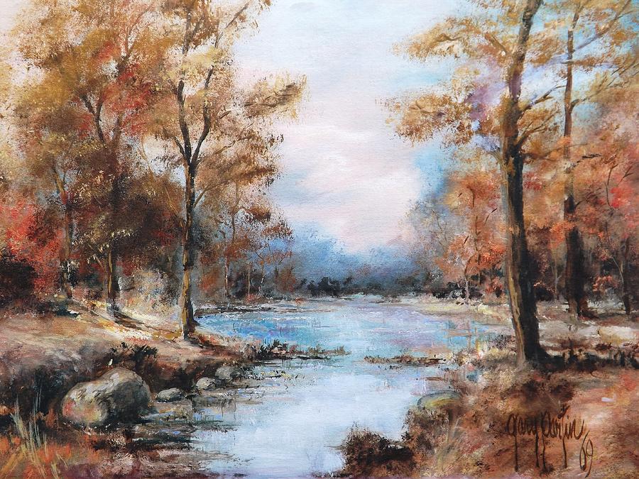 Autumn Woodlands 1969 Painting by Gary Partin