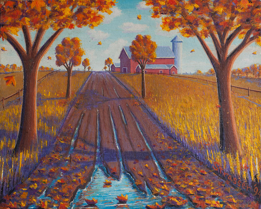 Tree Painting - Autumnal Daydream by Frank Strasser