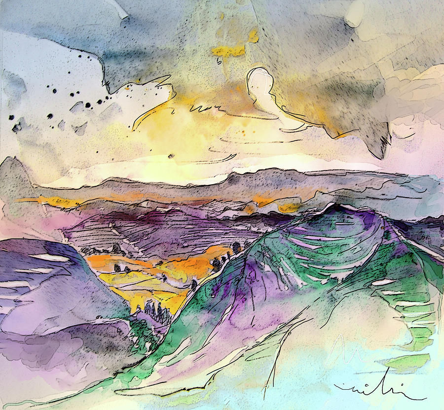 Auvergne 03 in France Painting by Miki De Goodaboom