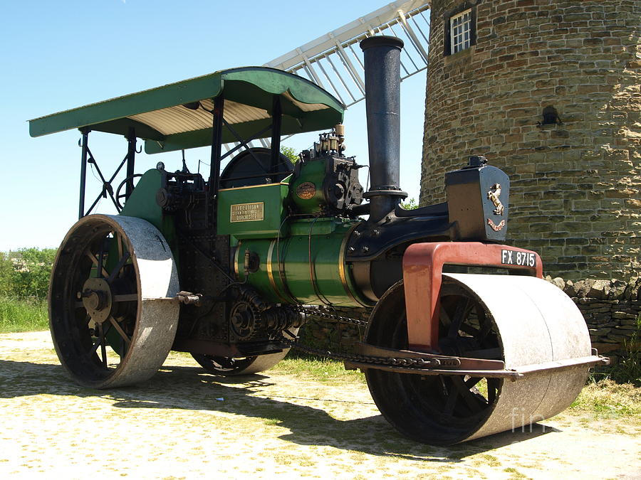 Aveling steam roller Photograph by Steev Stamford