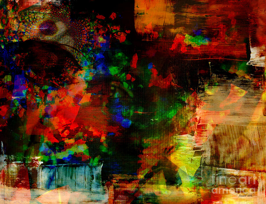 Awareness of Life Changing in Abstract Mixed Media by Fania Simon