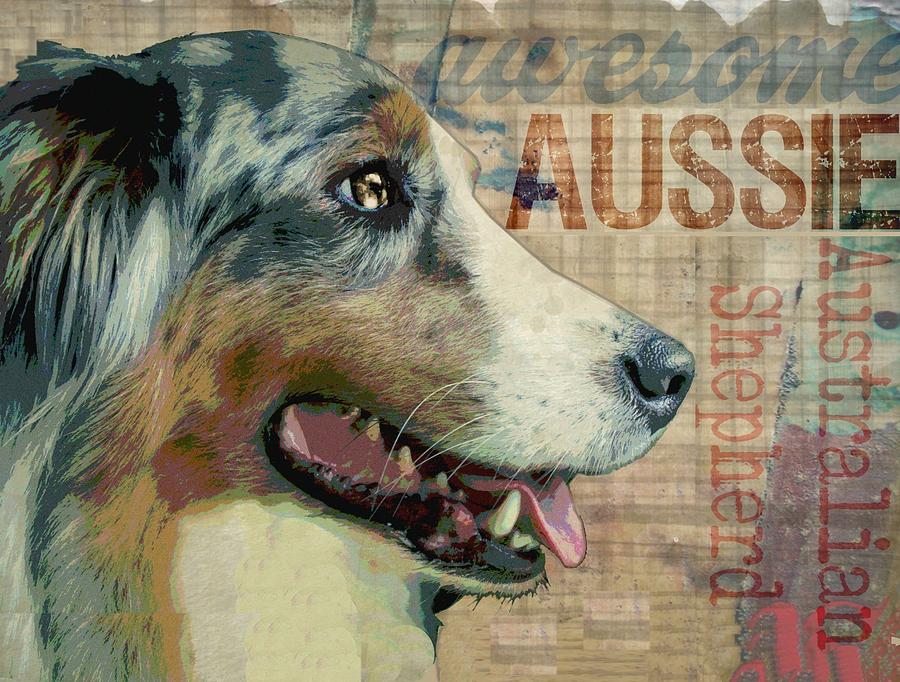 Aussie Digital Art - Awsome Aussie by Wendy Presseisen