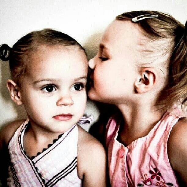 Cute Photograph - Awwwwe. Sister Love. #sister #sisters by Becca Watters