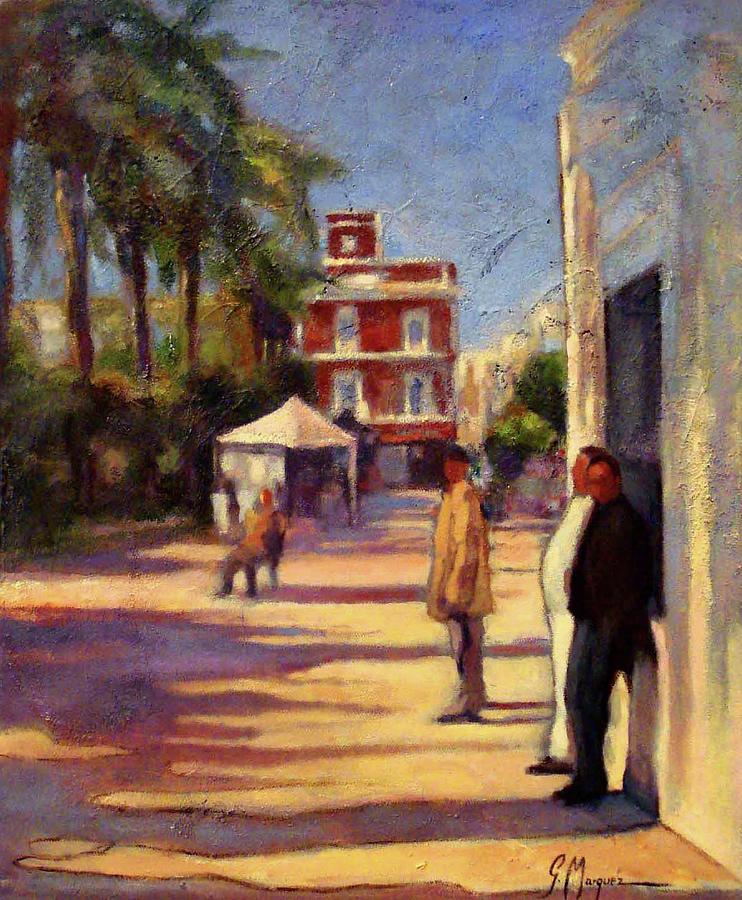 Landscape Painting - Ayamonte Winter Sunny Day by Germa Marquez