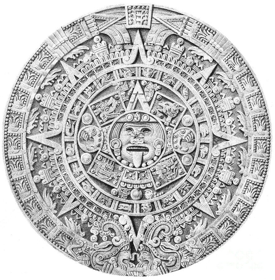 Aztec Calendar Photograph by Science Source