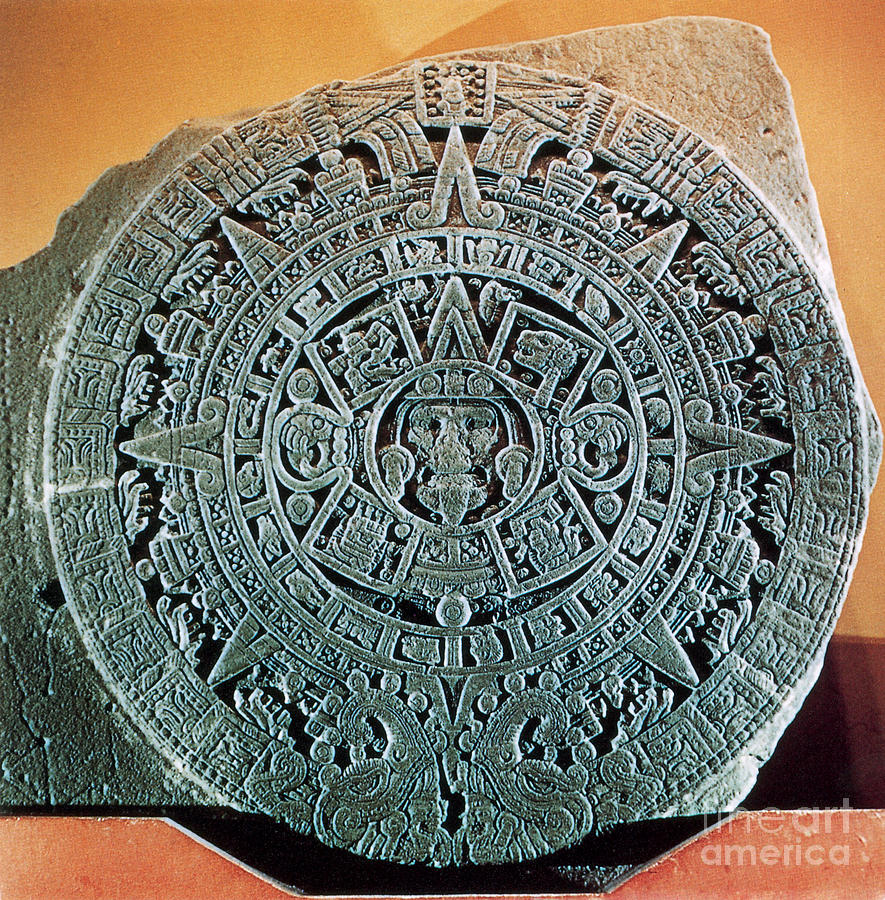Aztec Calendar Stone Photograph by Science Source